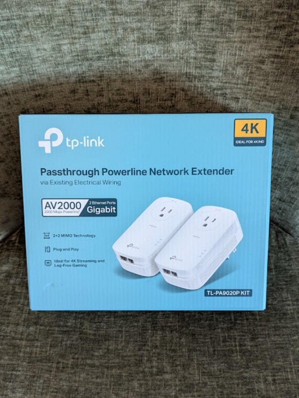 TP-Link TL-PA9020P KIT AV2000 Powerline Ethernet Network Adapter 2x2 MIMO White